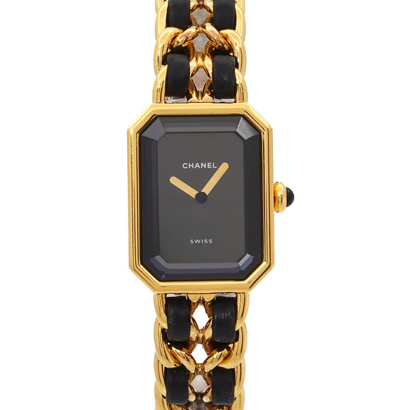 CHANEL Accessories - CHANEL Premiere Women's Watch, Size L, H0001, Black and Gold, Quartz Movement